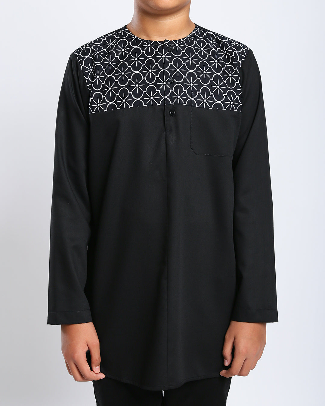 Aristocrat 3.0 Kurta Kids - BLACK 1