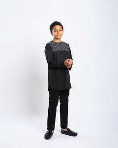 Aristocrat 3.0 Kurta Kids - BLACK 1