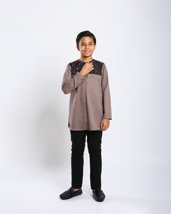 Aristocrat 3.0 Kurta Kids - BROWN