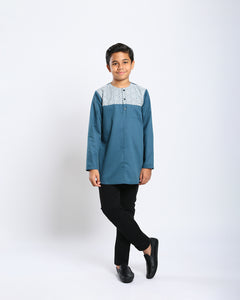 Aristocrat 3.0 Kurta Kids - TURQUOISE