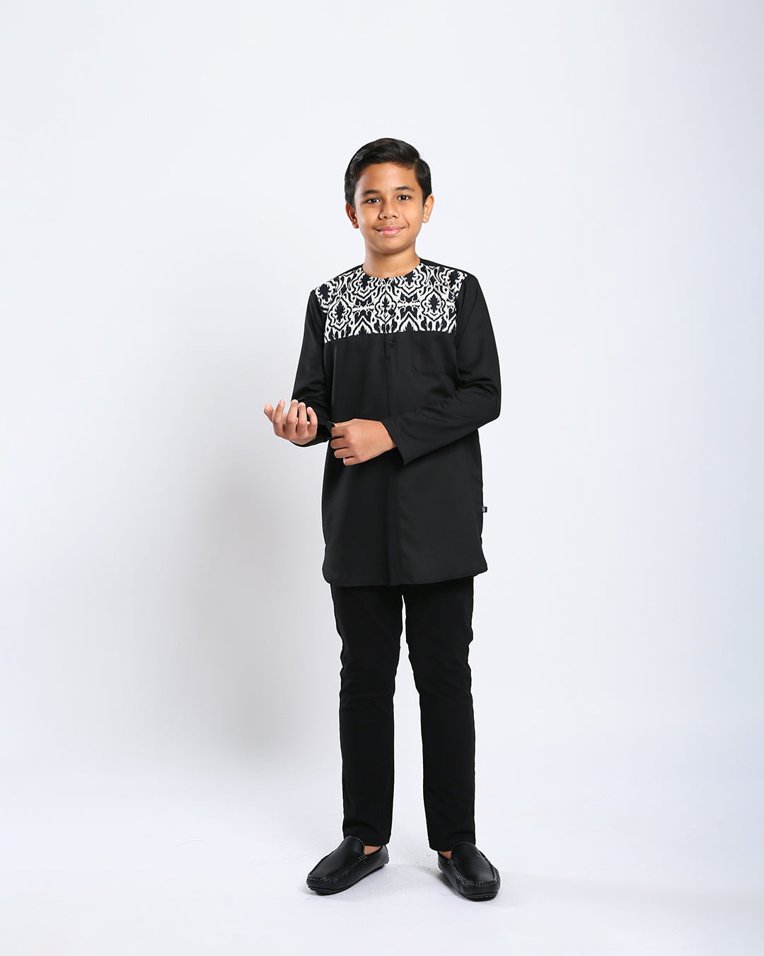 Aristocrat 3.0 Kurta Kids - BLACK 2