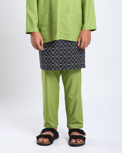 Bangsawan Baju Melayu Set Kids - PEAR GREEN