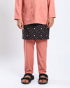 Bangsawan Baju Melayu Set Kids - PEACH