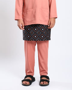 Bangsawan Baju Melayu Set Kids - PEACH