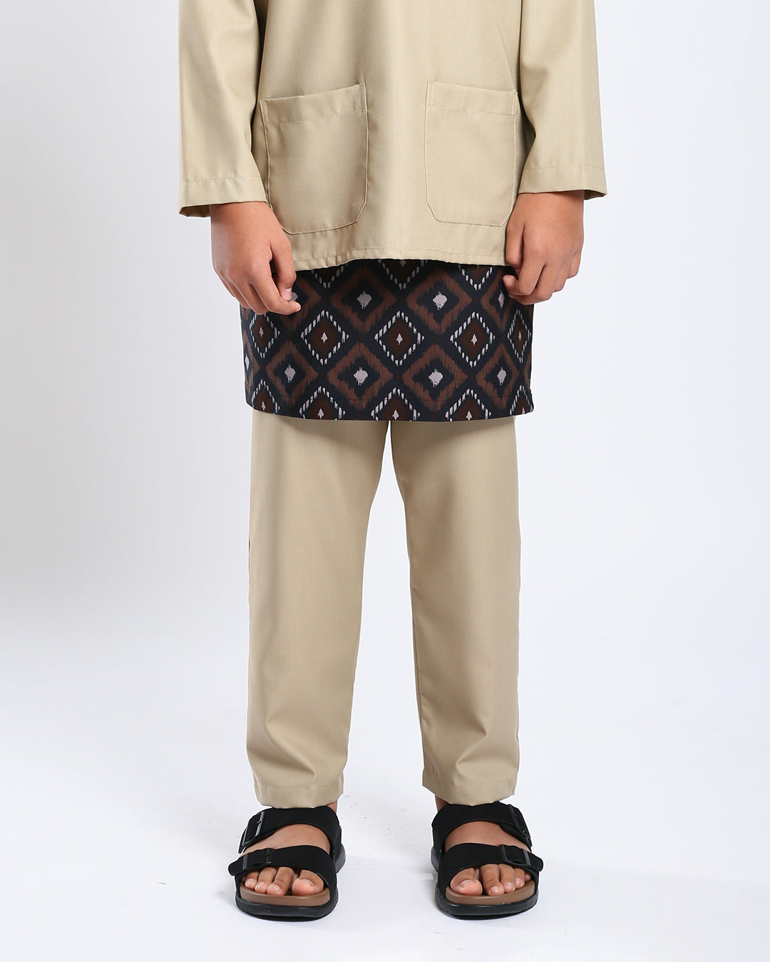 Bangsawan Baju Melayu Set Kids - GOLD