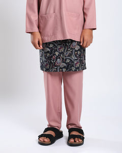 Bangsawan Baju Melayu Set Kids - DUSTY PURPLE