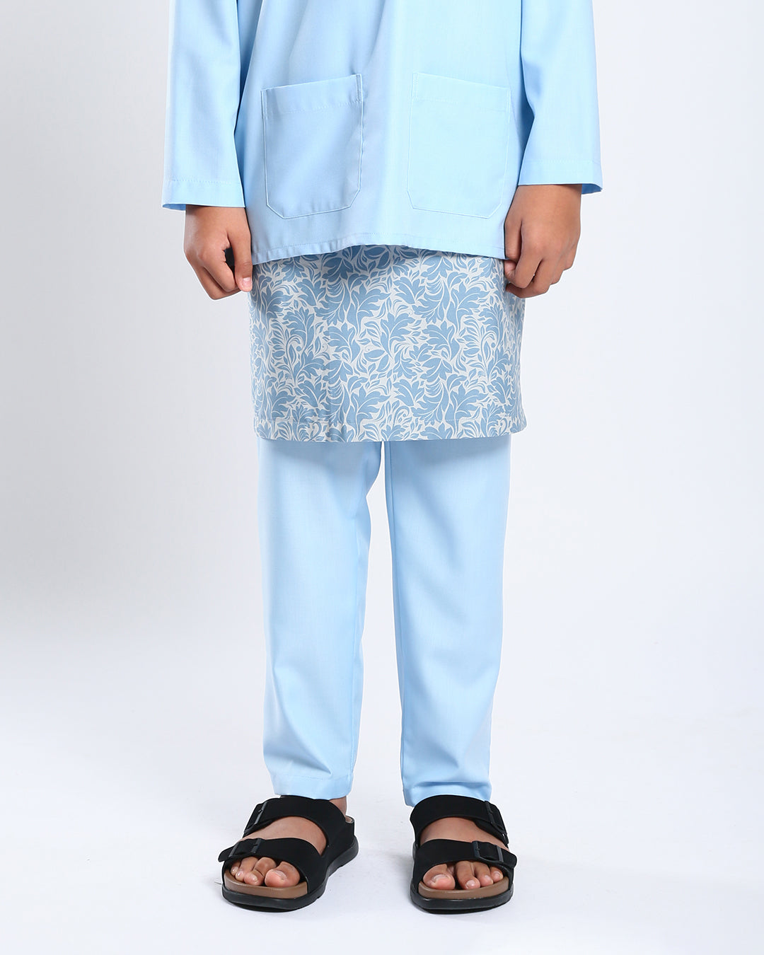 Bangsawan Baju Melayu Set Kids - LIGHT BLUE