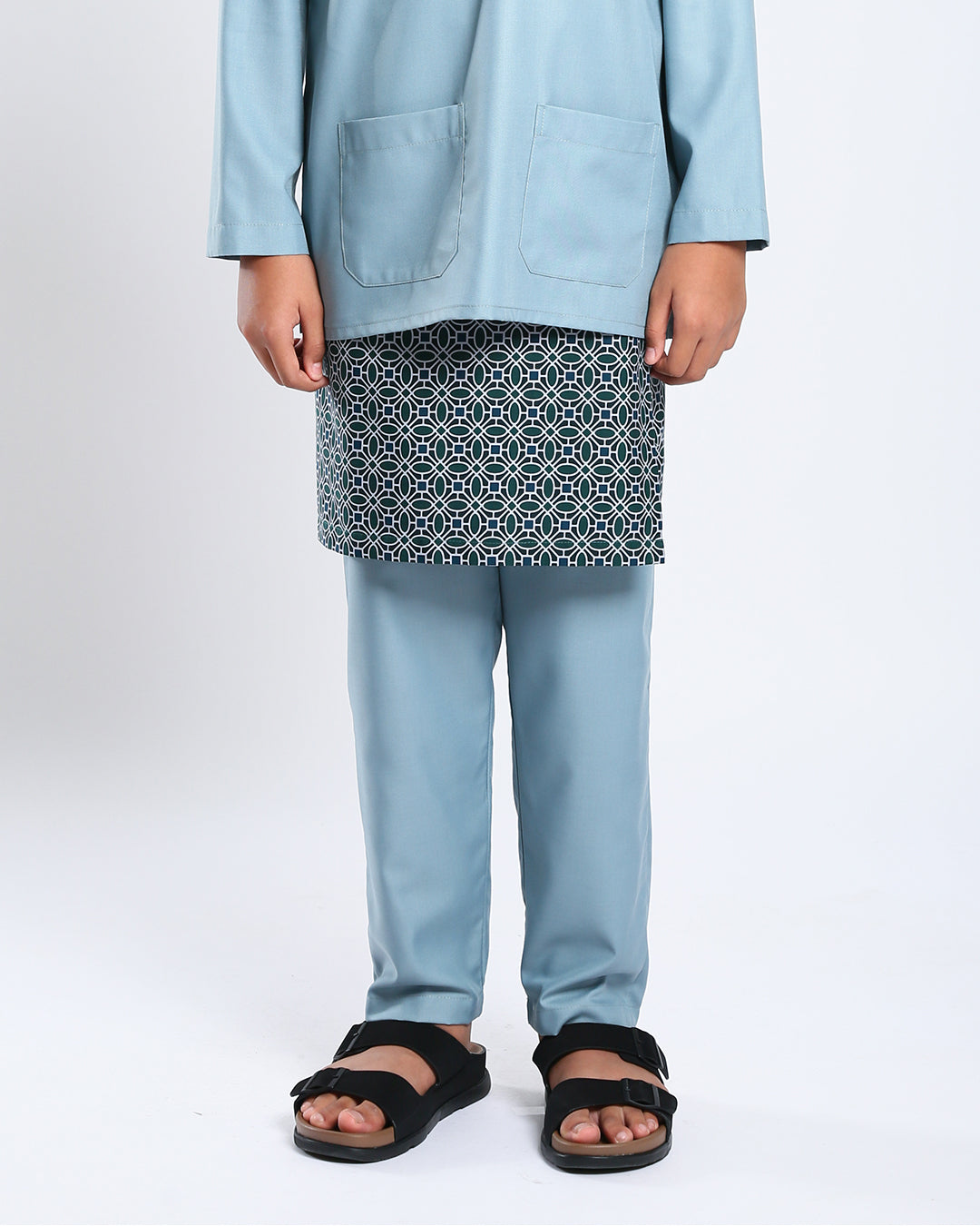 Bangsawan Baju Melayu Set Kids - DENIM