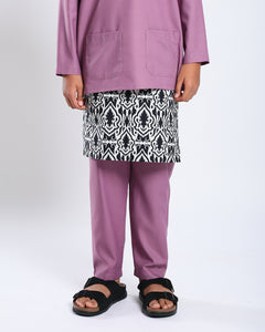 Bangsawan Baju Melayu Set Kids - LIGHT PURPLE