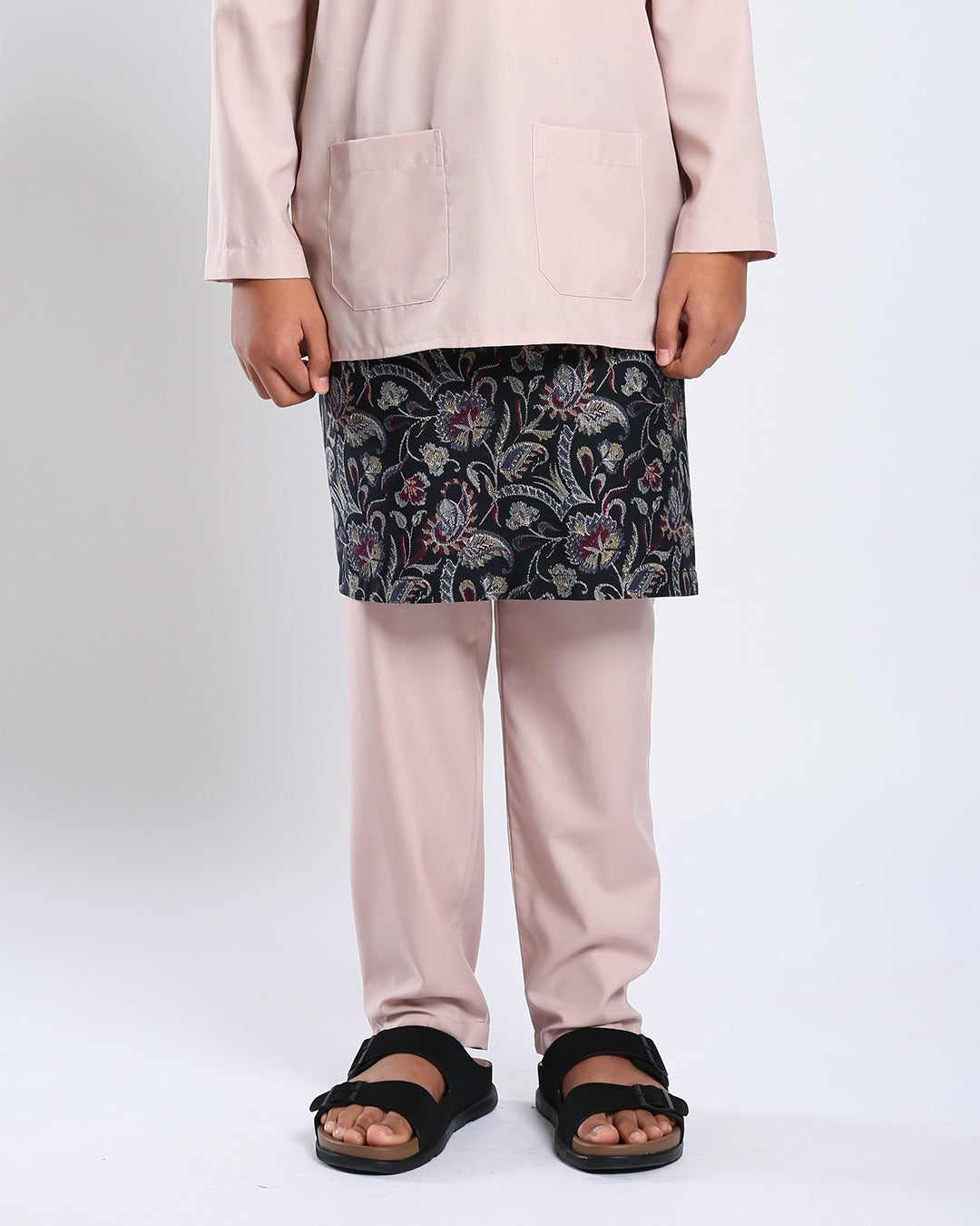 Bangsawan Baju Melayu Set Kids - BEIGE