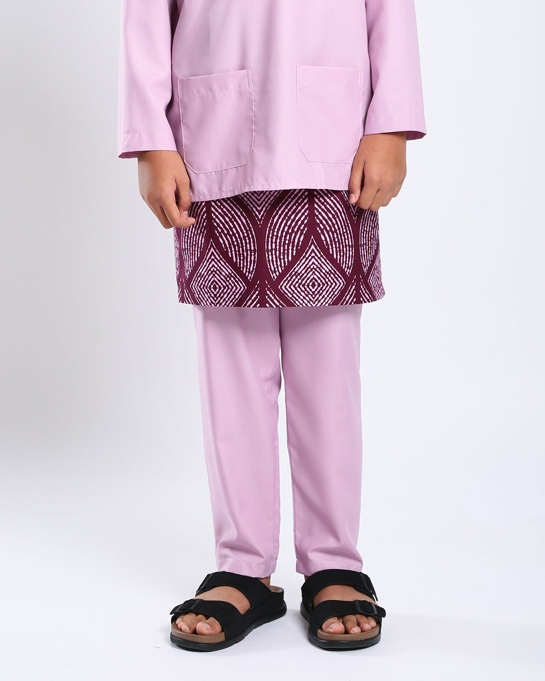 Bangsawan Baju Melayu Set Kids - LILAC