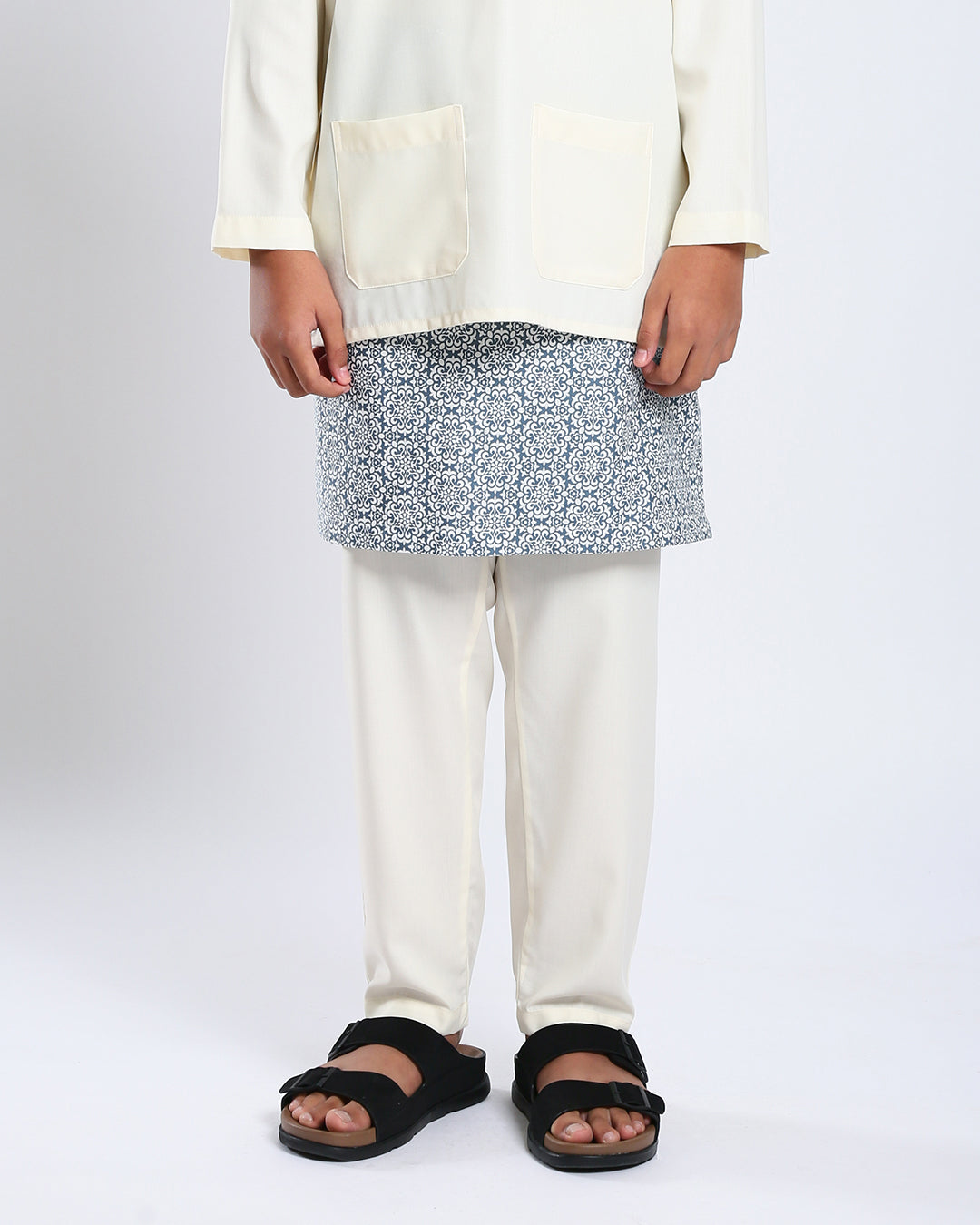 Bangsawan Baju Melayu Set Kids - CREAM