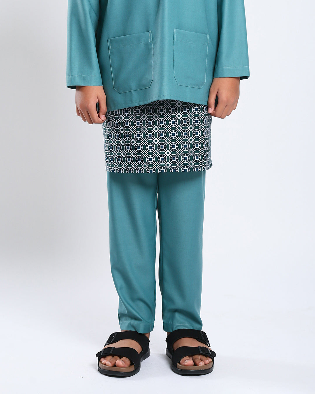 Bangsawan Baju Melayu Set Kids - TEAL