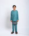 Bangsawan Baju Melayu Set Kids - TEAL