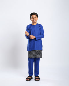 Bangsawan Baju Melayu Set Kids - ROYAL BLUE