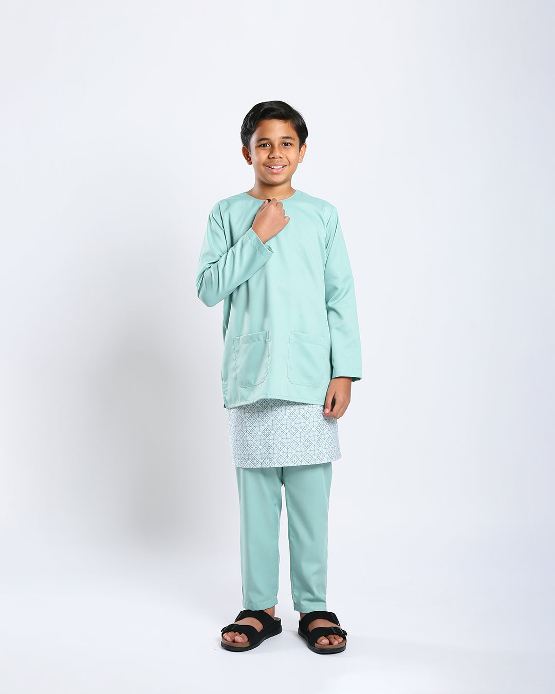 Bangsawan Baju Melayu Set Kids - MINT