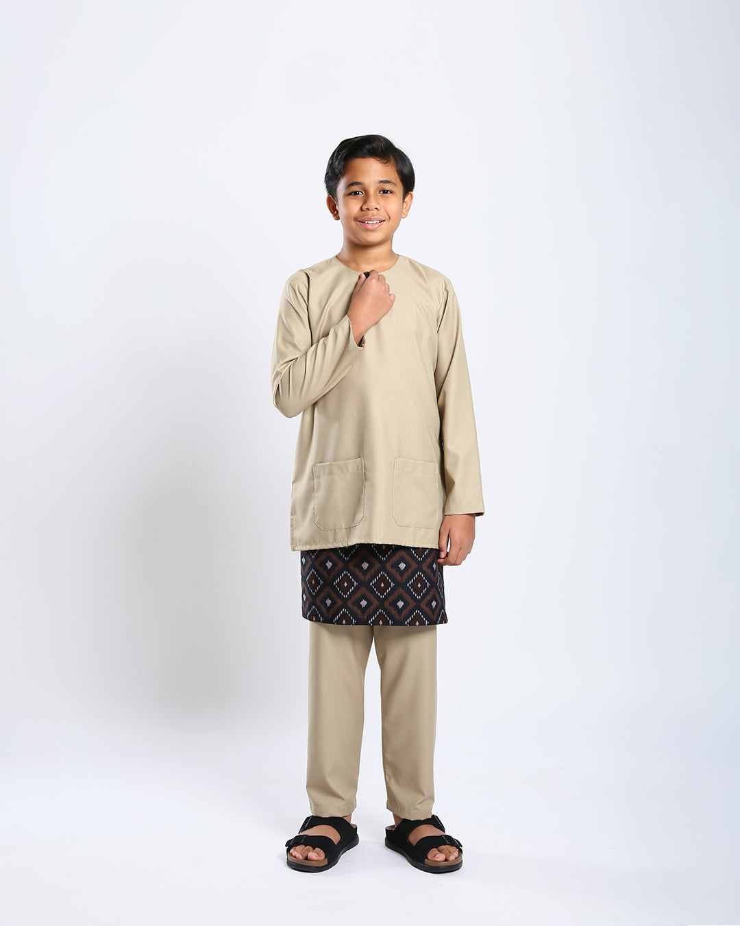 Bangsawan Baju Melayu Set Kids - GOLD