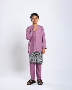 Bangsawan Baju Melayu Set Kids - LIGHT PURPLE