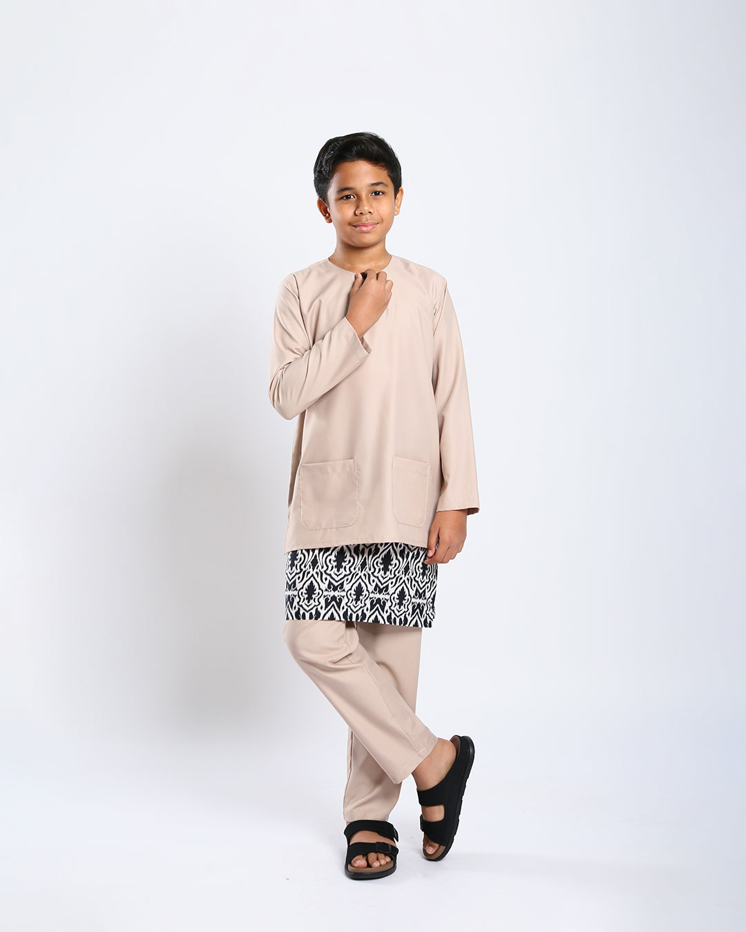 Bangsawan Baju Melayu Set Kids - SAND