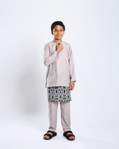 Bangsawan Baju Melayu Set Kids - TAUPE