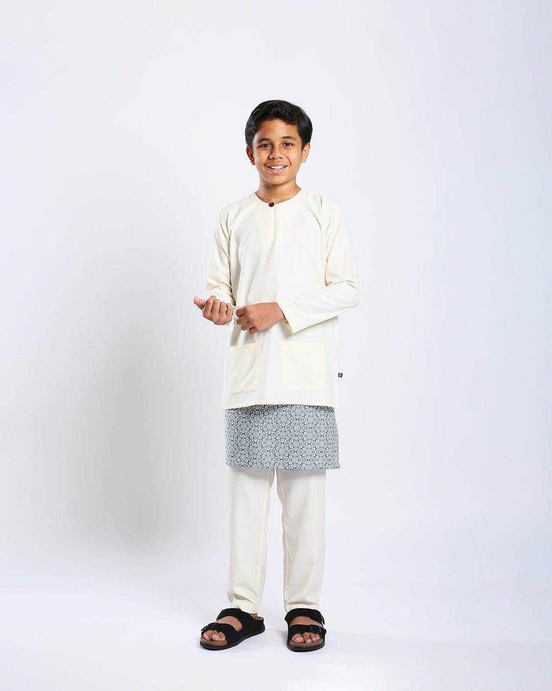 Bangsawan Baju Melayu Set Kids - CREAM