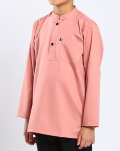 Sultan Baju Melayu Top Kids - PEACH