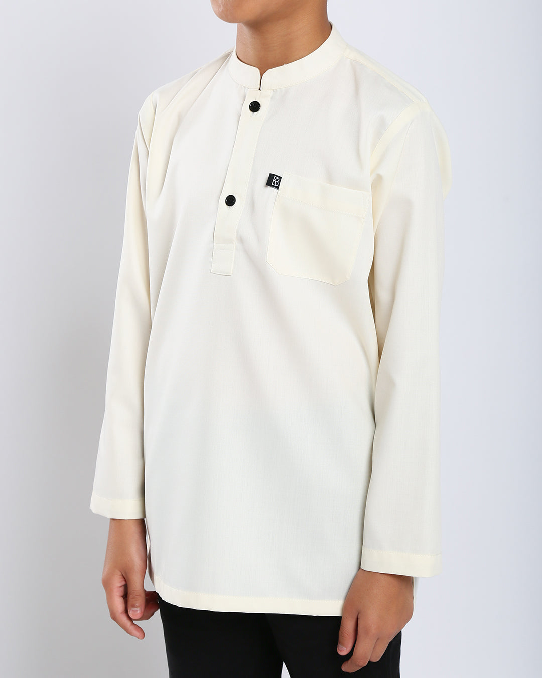 Sultan Baju Melayu Top Kids - CREAM