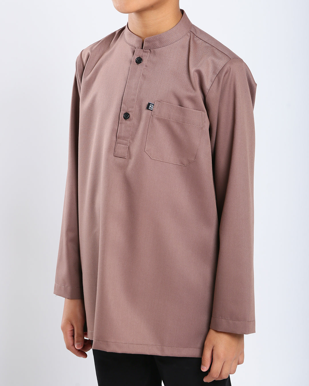 Sultan Baju Melayu Top Kids - BROWN