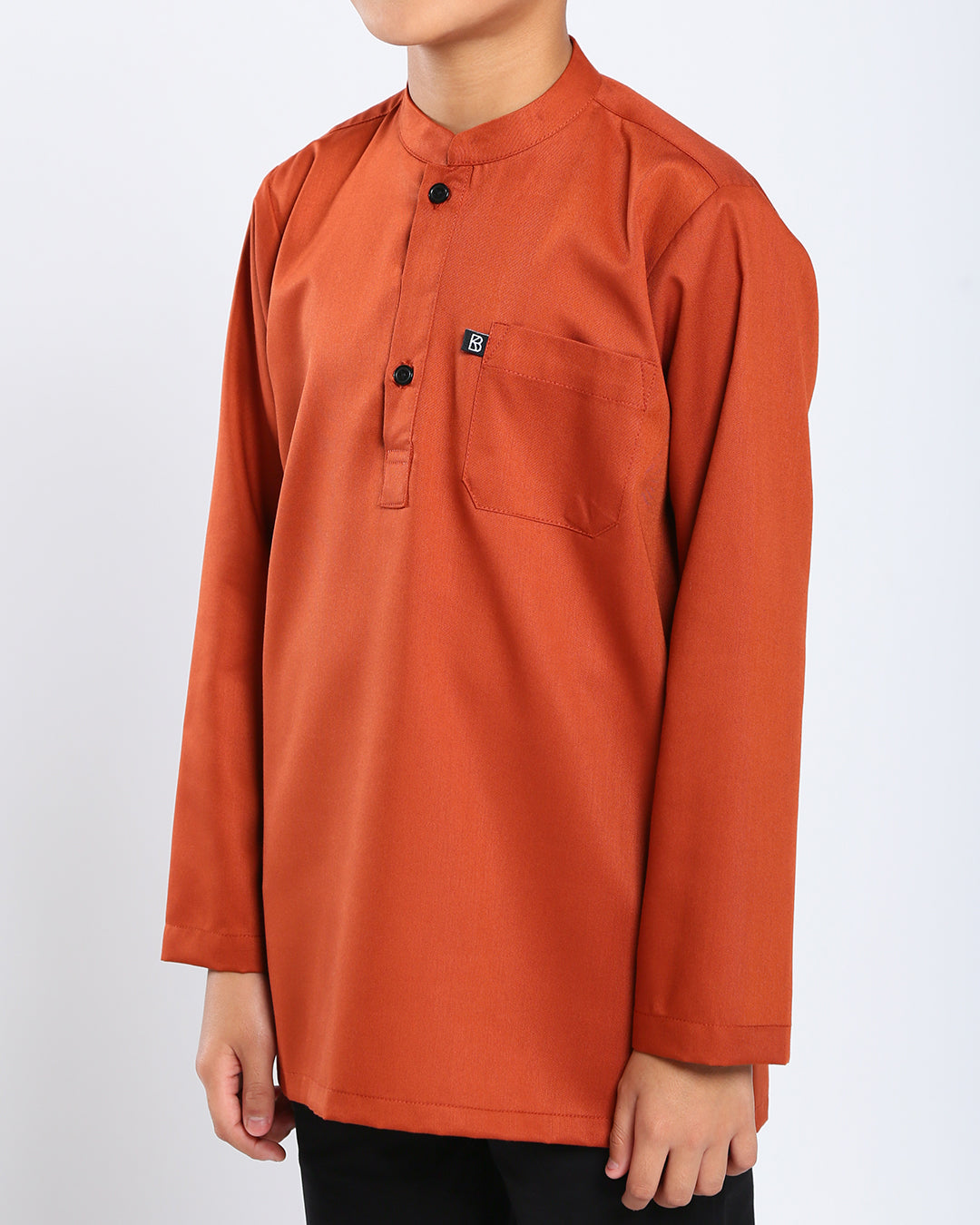 Sultan Baju Melayu Top Kids - BURNT ORANGE