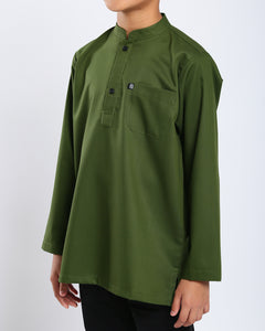 Sultan Baju Melayu Top Kids - OLIVE