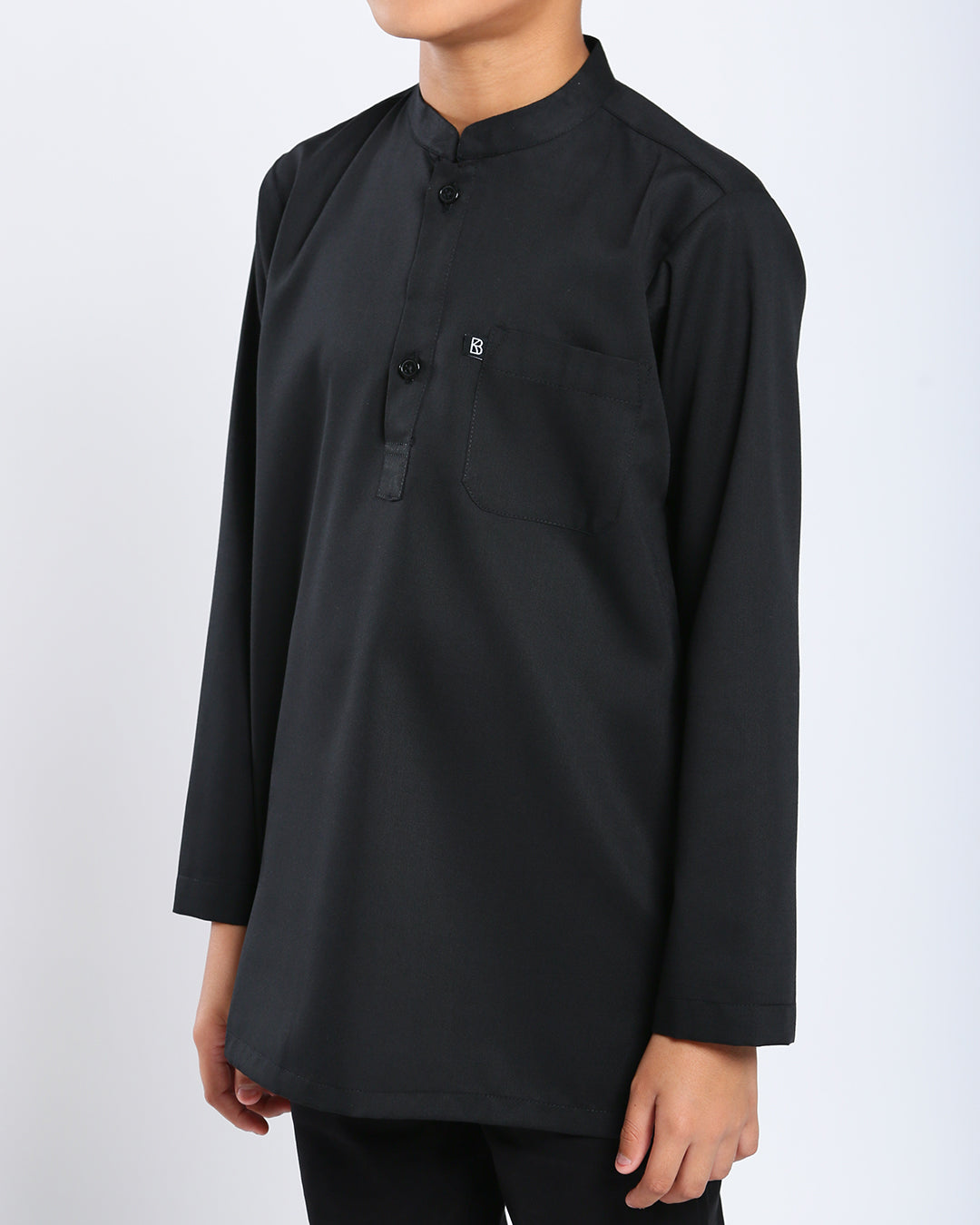 Sultan Baju Melayu Top Kids - BLACK