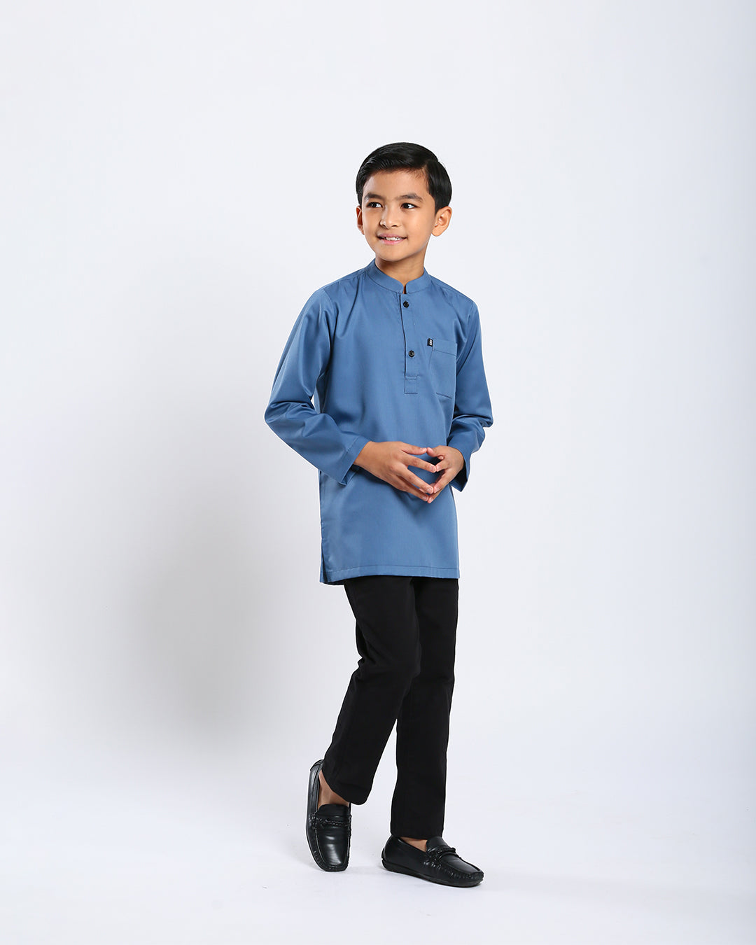 Sultan Baju Melayu Top Kids - TURQUOISE