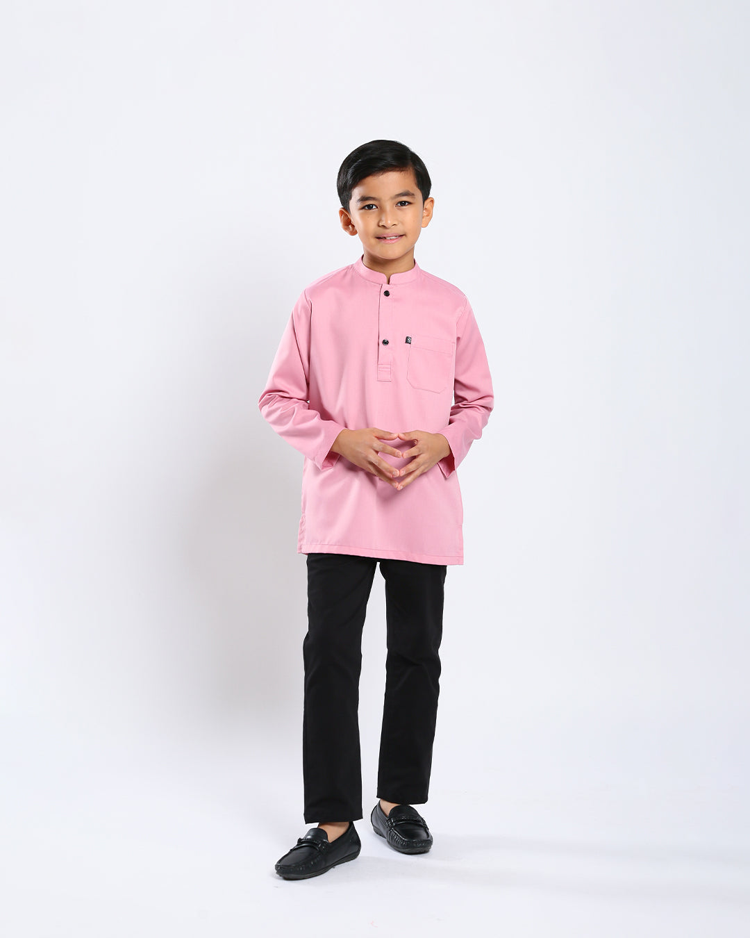 Sultan Baju Melayu Top Kids - DUSTY PINK