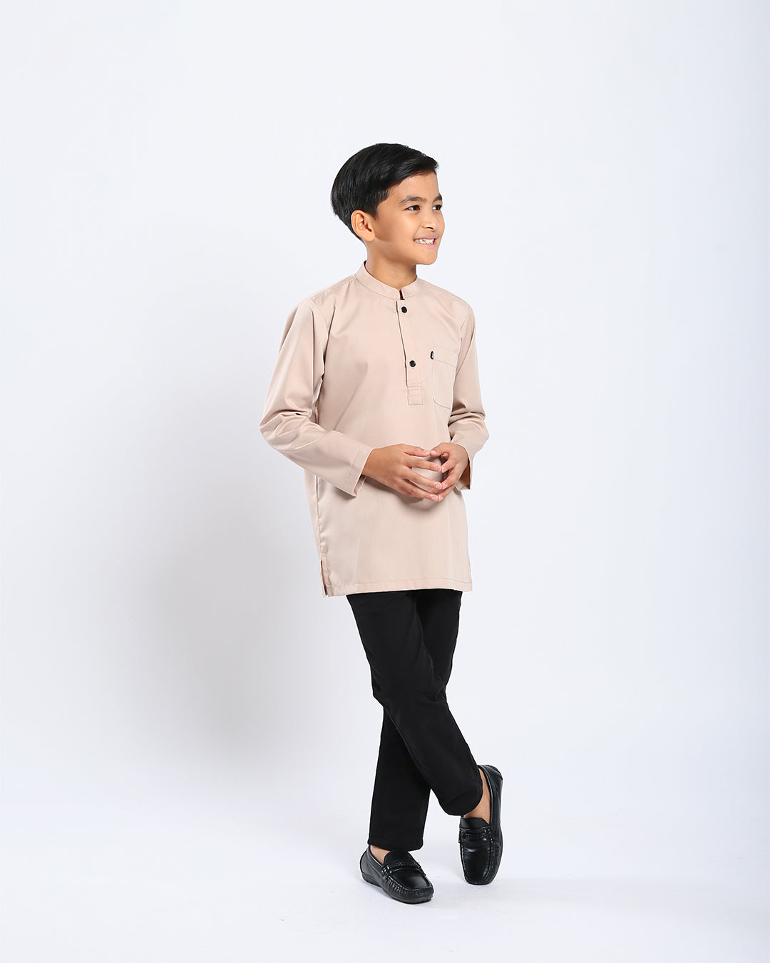 Sultan Baju Melayu Top Kids - SAND