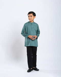 Sultan Baju Melayu Top Kids - TEAL