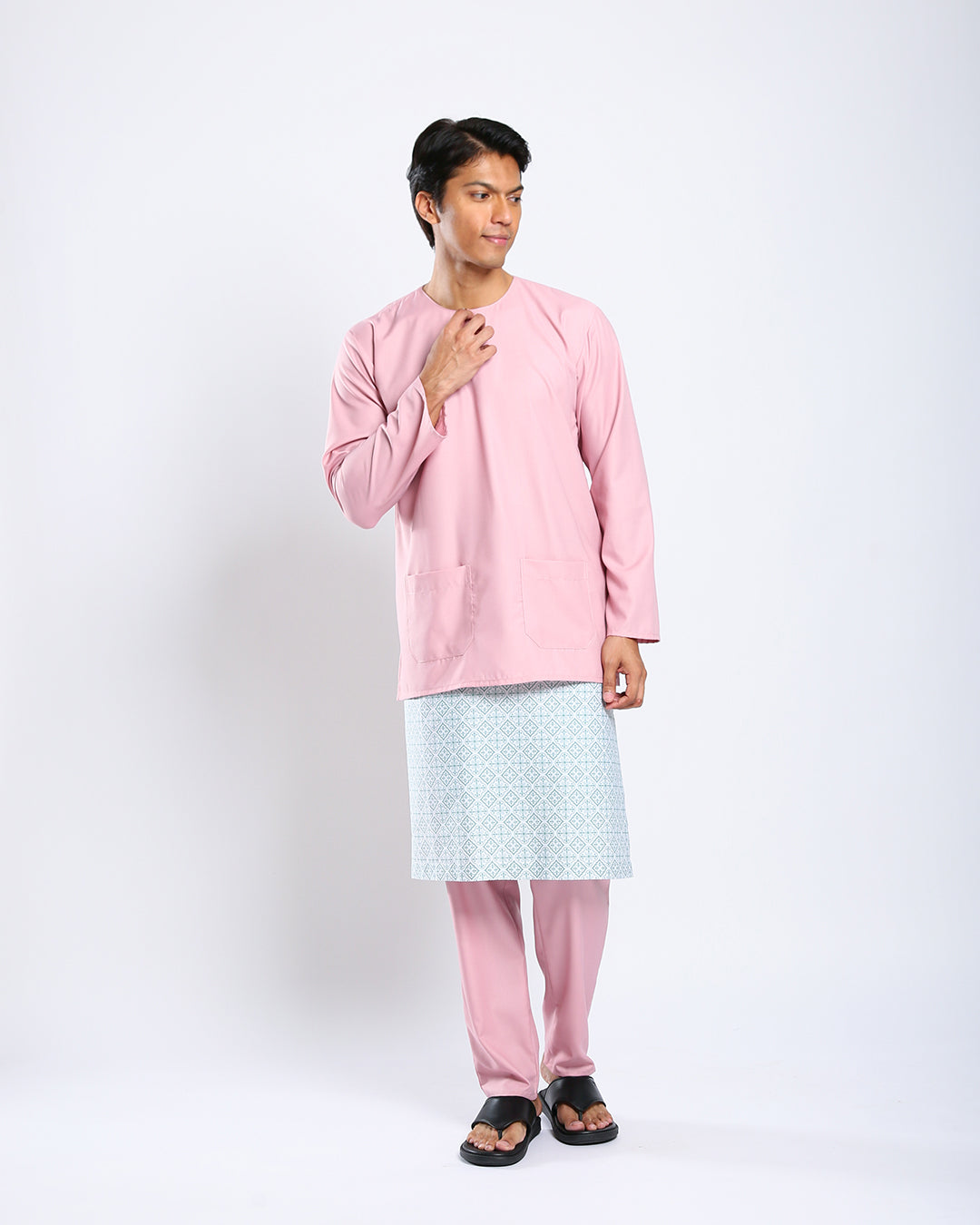 Bangsawan Baju Melayu Set Adults - DUSTY PINK