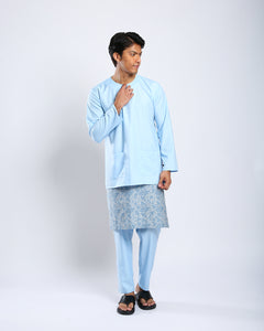 Bangsawan Baju Melayu Set Adults - LIGHT BLUE