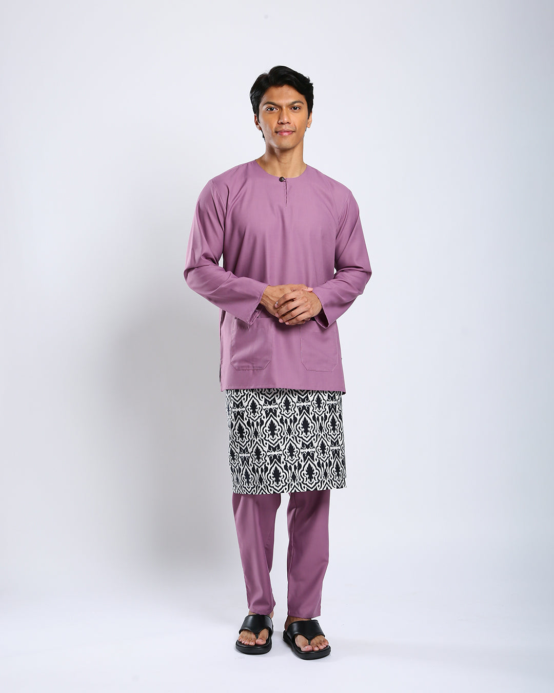 Bangsawan Baju Melayu Set Adults - LIGHT PURPLE