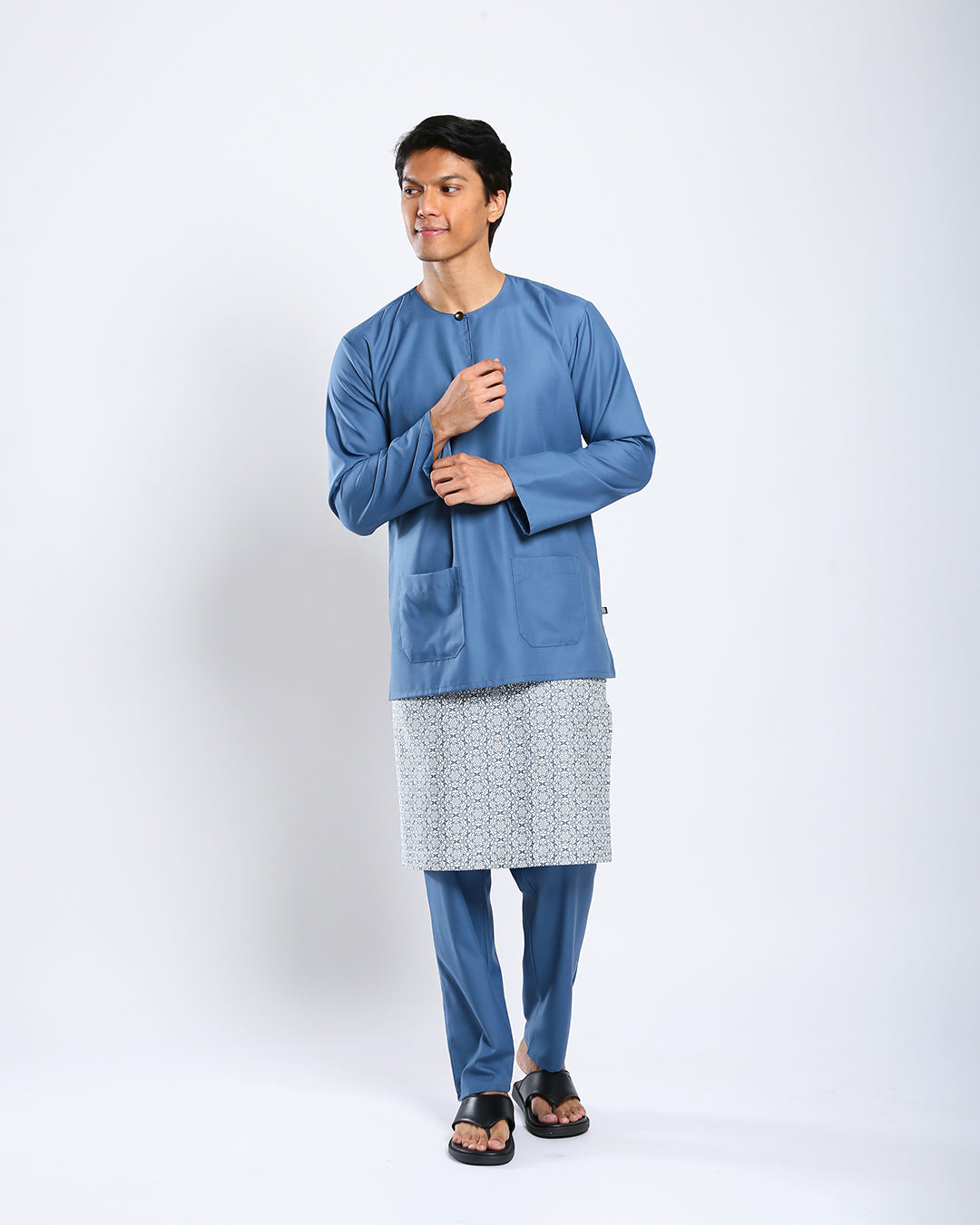 Bangsawan Baju Melayu Set Adults - TURQUOISE