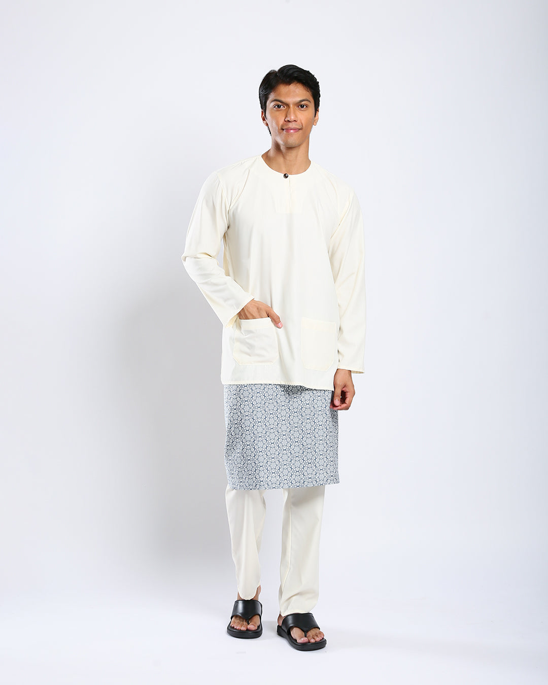 Bangsawan Baju Melayu Set Adults - CREAM