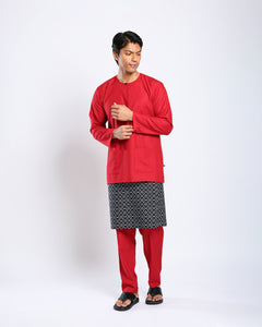 Bangsawan Baju Melayu Set Adults - RED