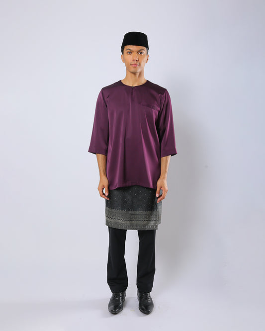Kerabat Baju Melayu Set Adults - ROYAL PURPLE