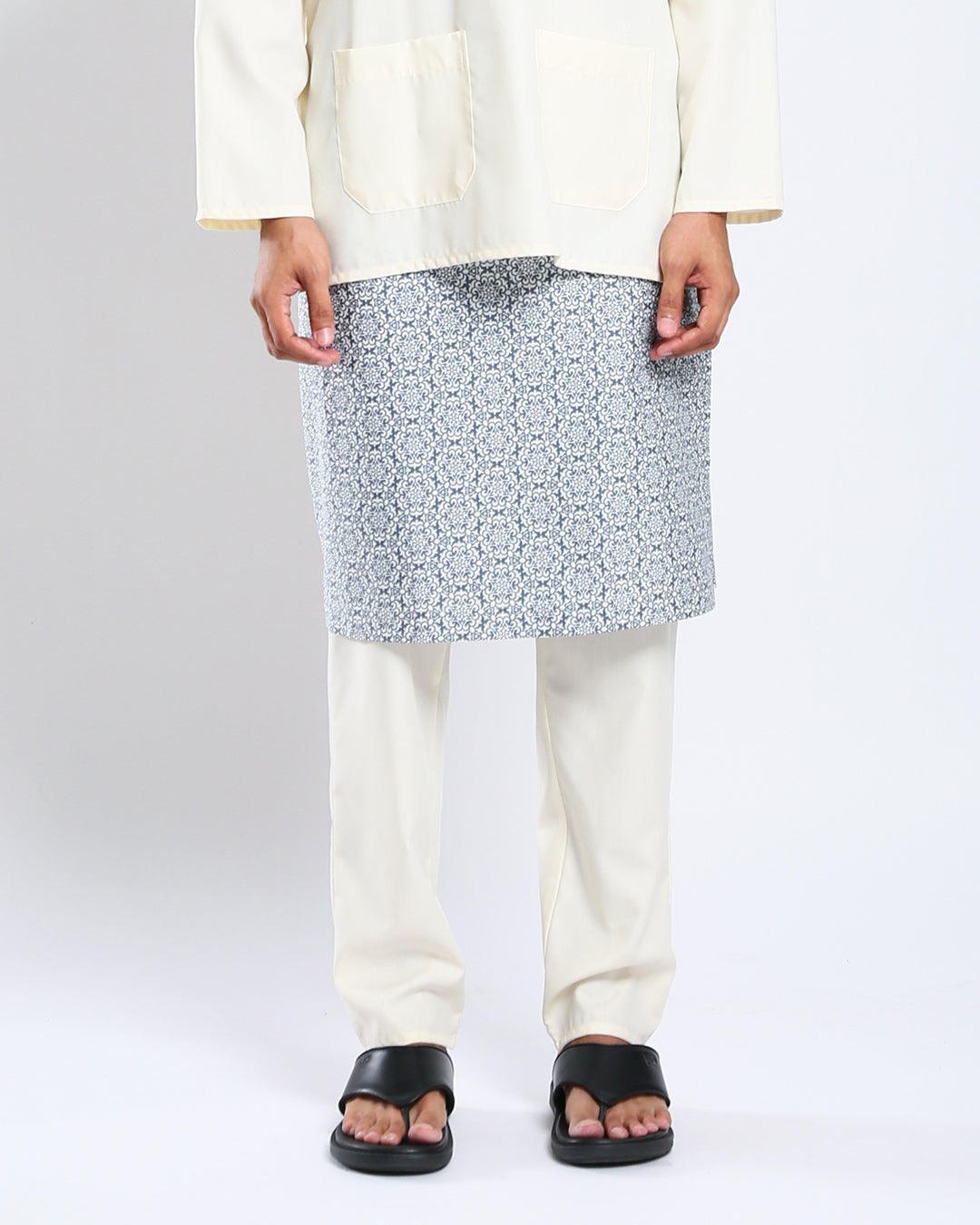 Bangsawan Baju Melayu Set Adults - CREAM