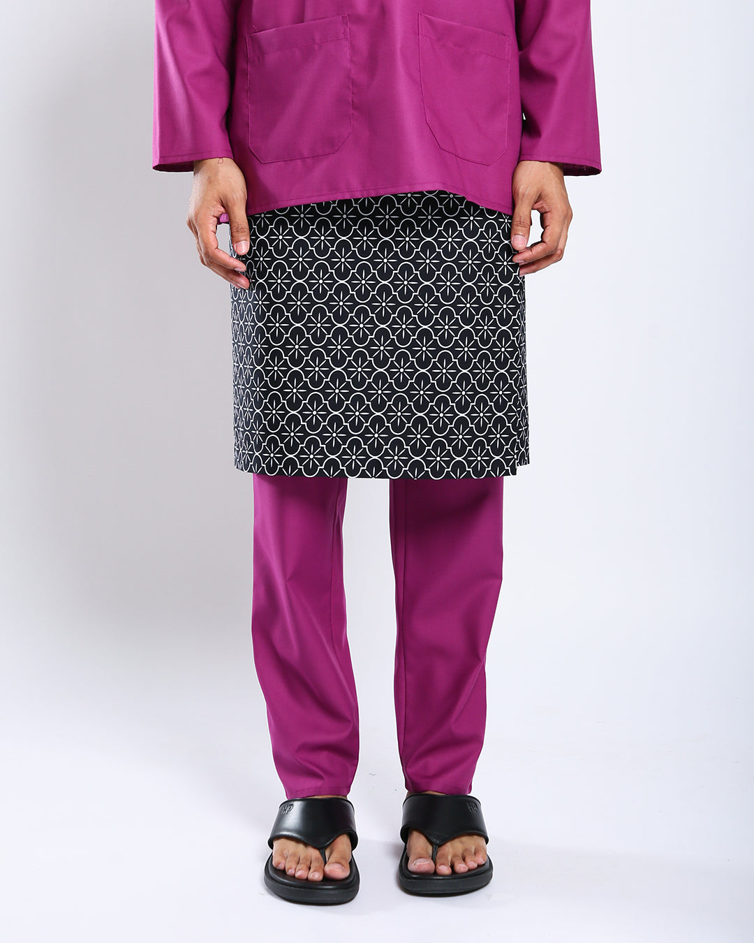 Bangsawan Baju Melayu Set Adults - MAGENTA