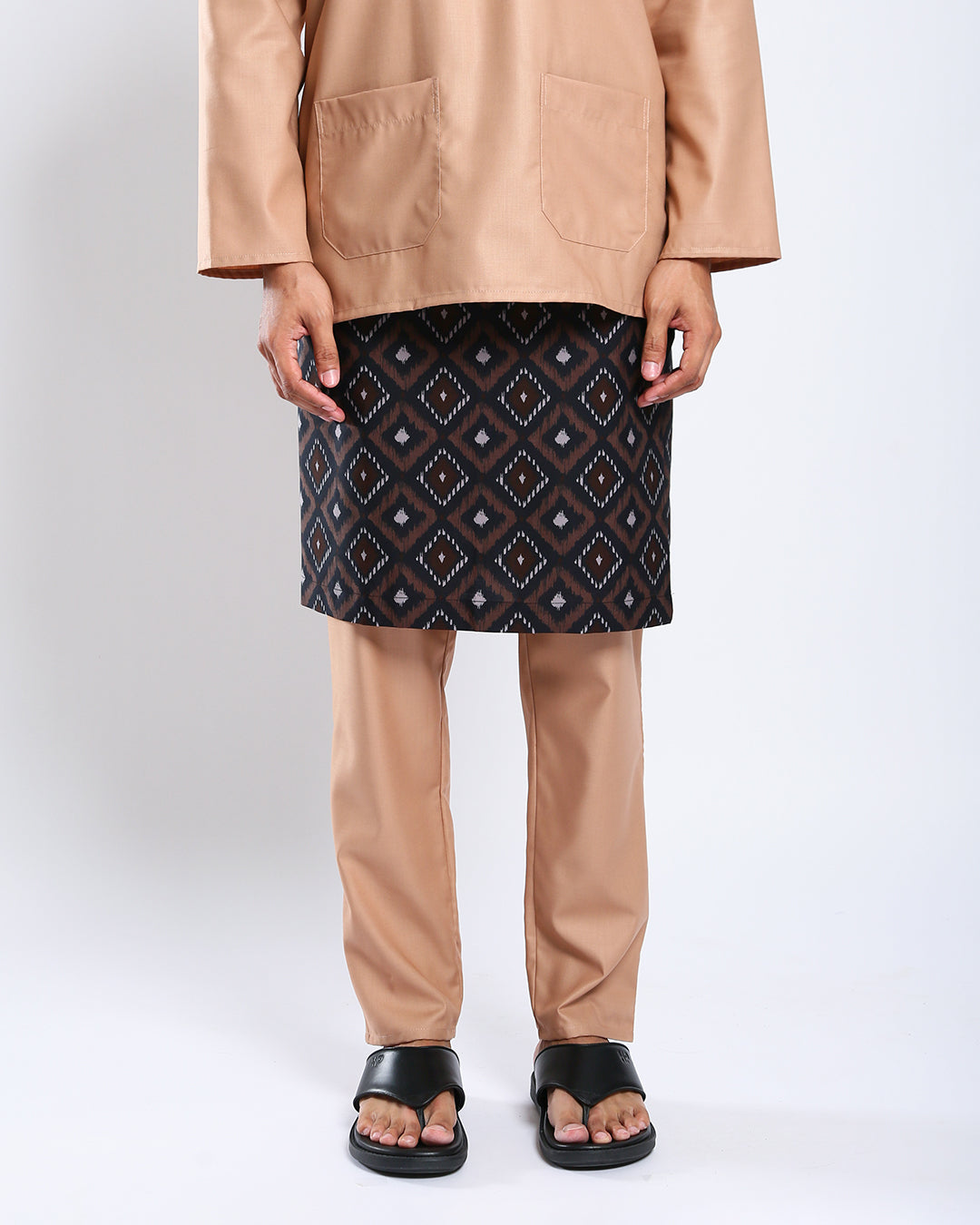 Bangsawan Baju Melayu Set Adults - LIGHT ORANGE