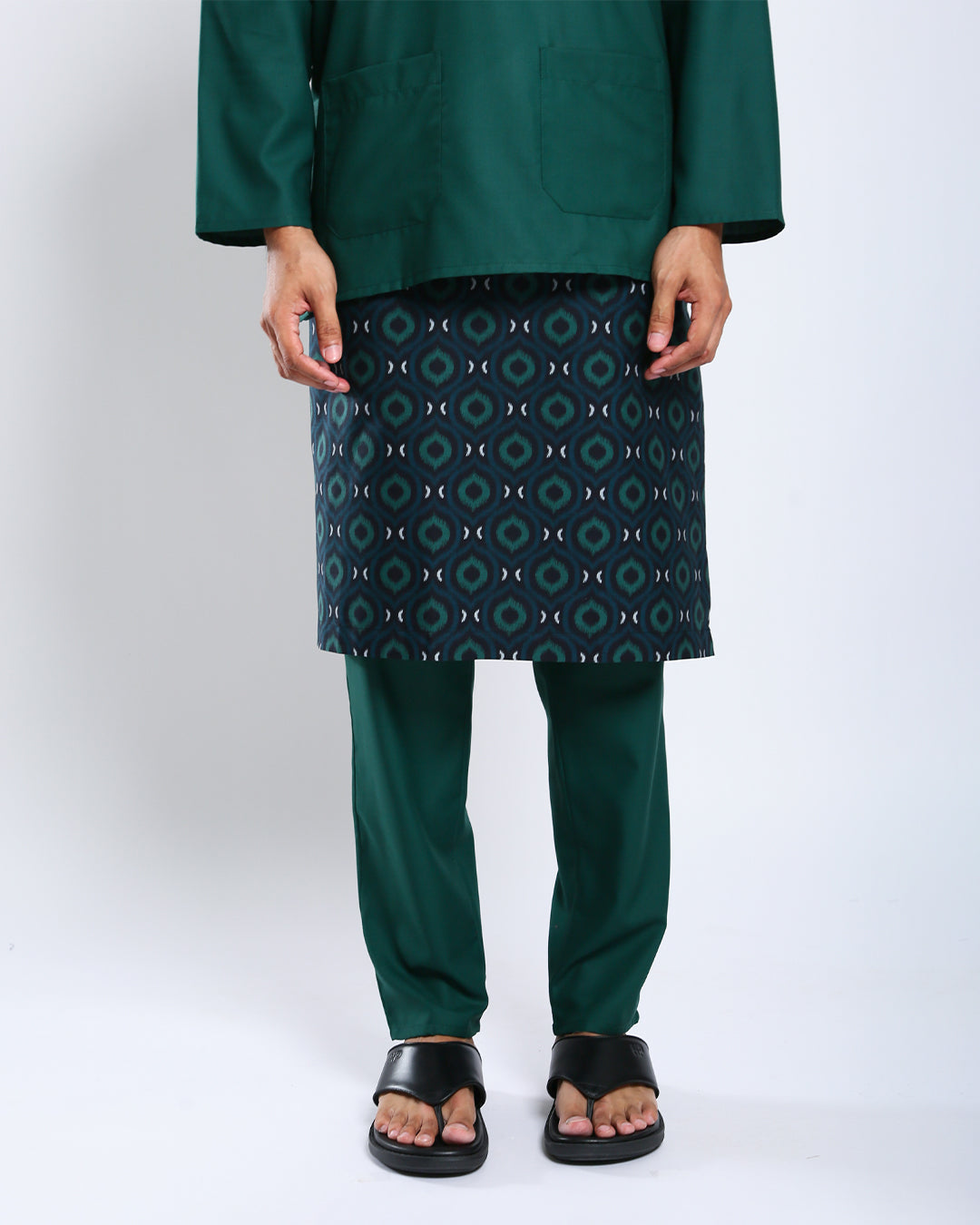 Bangsawan Baju Melayu Set Adults - EMERALD