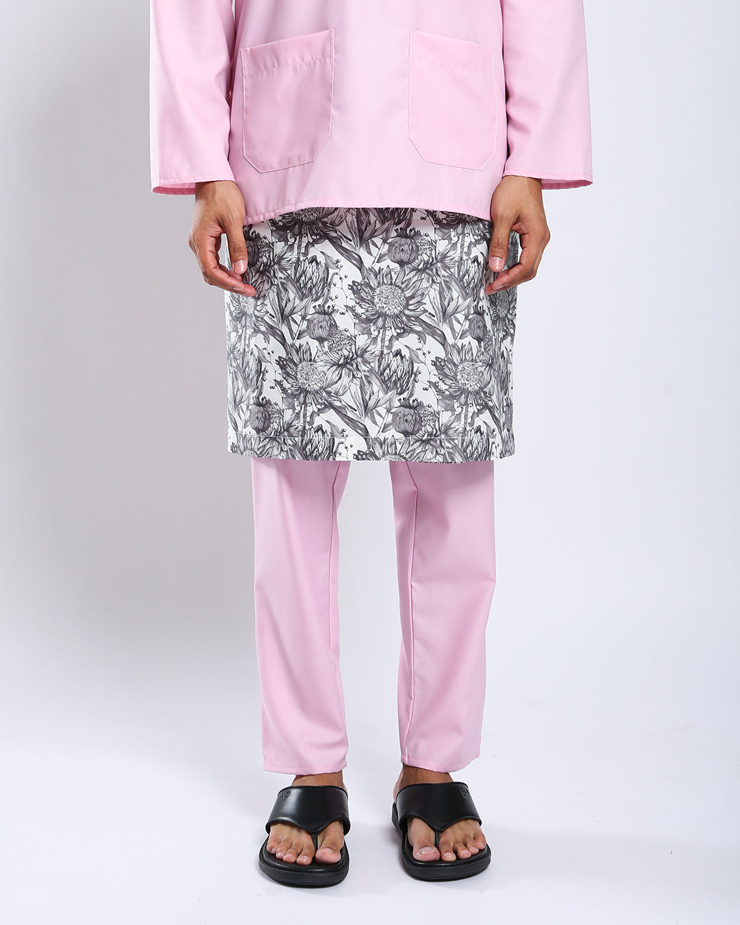 Bangsawan Baju Melayu Set Adults - LIGHT PINK