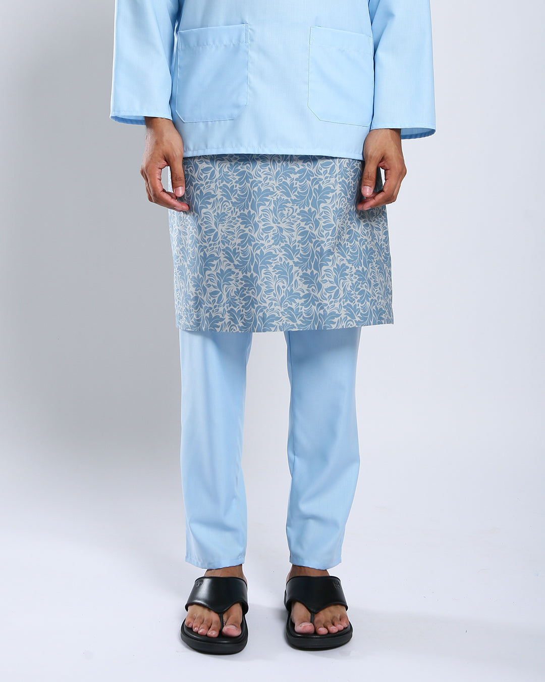 Bangsawan Baju Melayu Set Adults - LIGHT BLUE