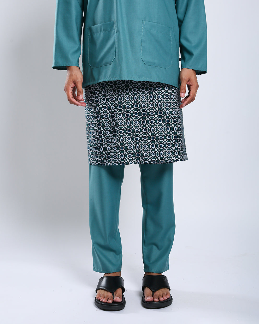 Bangsawan Baju Melayu Set Adults - TEAL