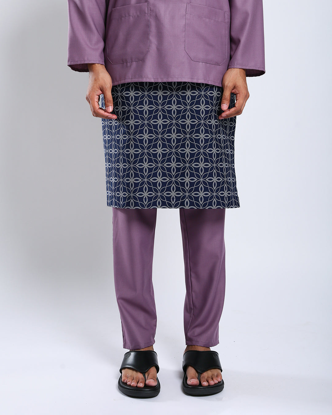 Bangsawan Baju Melayu Set Adults - PURPLE